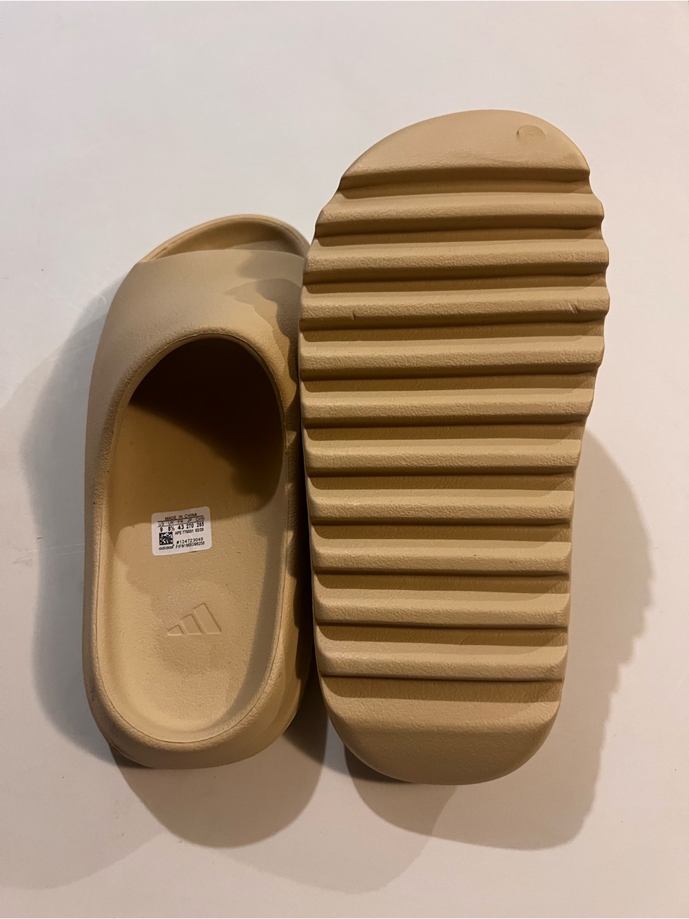 adidas Slide Sandals in Tan - Picture 3 of 5